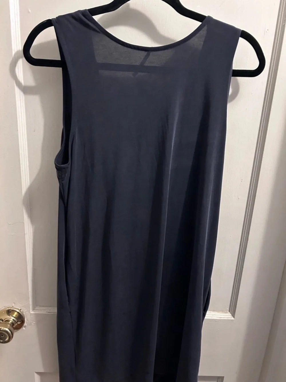 Free People Pillow Talk cowl‎ neck tank dress pockets gray black small